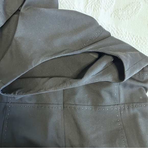 Adrienne Vilttadini Women's Size 6 Midi Dress Wool Blend LBD Lightweight - Picture 10 of 16